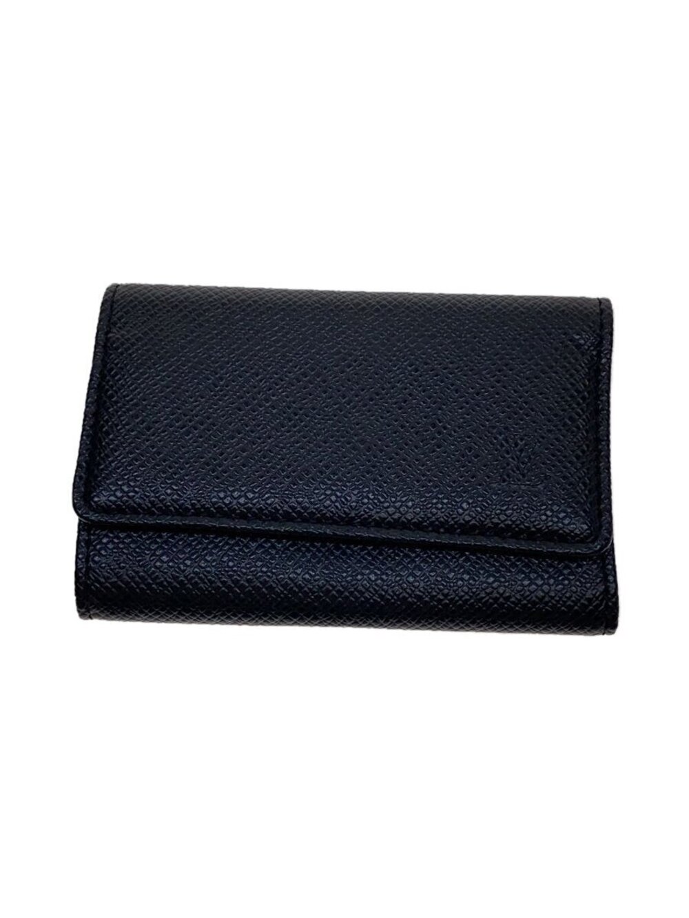 LOUIS VUITTON Multicles Taiga Leather Black Cowhide Solid